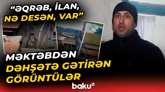 Uşaqların təhlükə altında qaldığı məktəbdə nələr yaşanır?  | “Deyir ki, üstümüzə su damır” - Baku TV