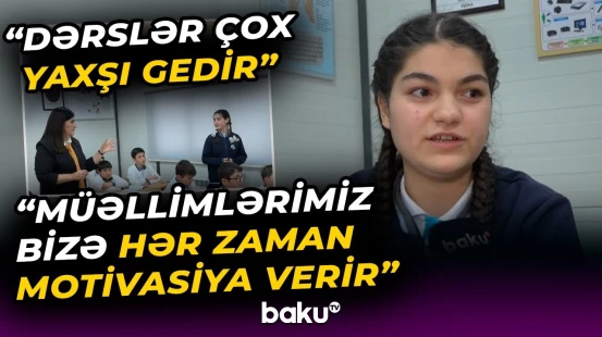Qədim şəhərin modul tipli məktəbi | "Məktəbimizdən çox razıyıq" - Baku TV