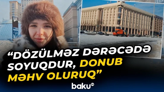Ukrayna paytaxtından reportaj | Sakinlər çətinliklərdən danışdı - Baku TV