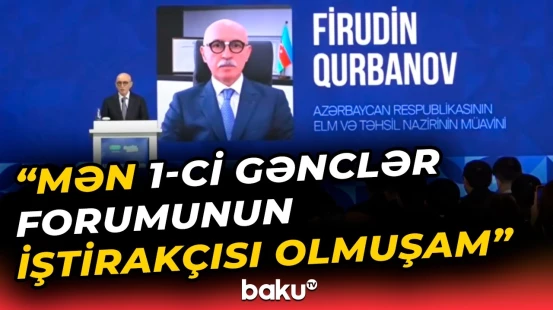 Nazir müavini gənclərin mükafatlandırılması mərasimində çıxış etdi - Baku TV