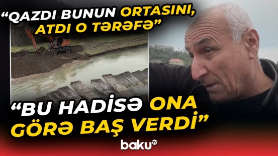 Astarada torpaq sürüşməsi | Yolun bir hissəsi çökdü  - Baku TV