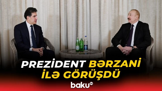 İlham Əliyev Münxendə İraq Kürdüstan Regionunun başçısı ilə görüşüb - Baku TV