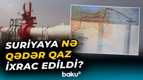 Ötən il Azərbaycandan Suriyaya ixrac edilən qazın həcmi və dəyəri açıqlandı - Baku TV