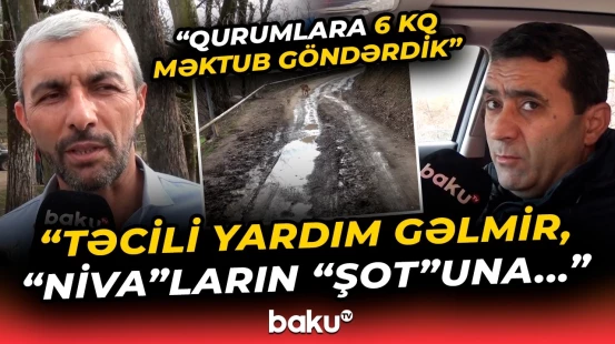 Sakinlərin pik həddə çatan yol dərdi | "Təhsil dayansın, özlərini xərcə salmaq istəmirlər" - Baku TV