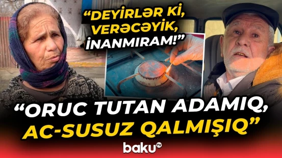 “Qışın günündə soyuqda qaldıq!” - Əhali niyə qazsız qaldı? - "Tüstü oldu, bilmədim ki..." - Baku TV