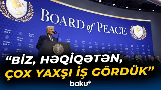 Tramp Sülh Şurasının ilk iclasında iştirak edənlərə təşəkkür etdi - Baku TV