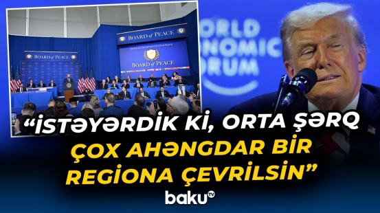 Donald Tramp: Azərbaycan və bir sıra ölkələr Sülh Şurasına 7 milyard dollar vəsait yatırıb - Baku TV