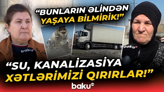 Sakinlərin gününü qara edən hadisənin səbəbi nədir? - Asfalt dağılır, hər yeri su basır! - Baku TV