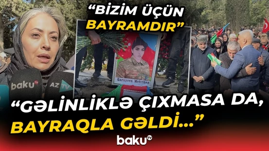 Xanım şəhidlər dəfn edildi | "Təsəlli tapdıq ki, ziyarətgahımız var" - Baku TV