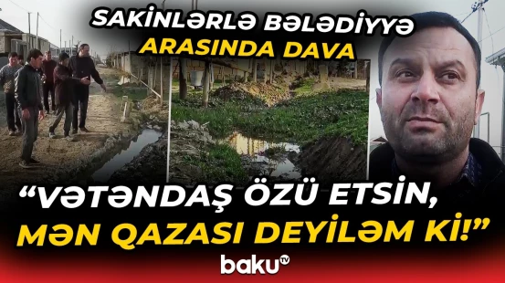"Bu sular evlərə dolur, müraciət etsək də..." | Sakinlərin başına iş açan problem - Baku TV