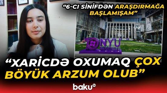 Azərbaycan məktəblisi 72 min dollarlıq təqaüd qazandı - Baku TV
