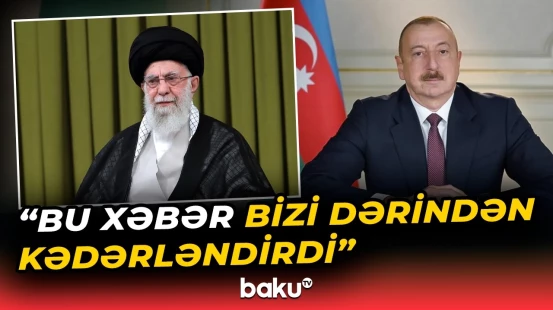 Prezident İlham Əliyev Məsud Pezeşkiana başsağlığı verdi - Baku TV