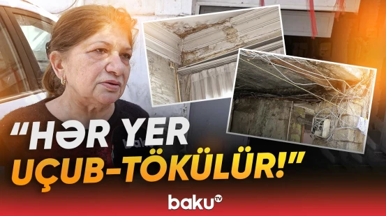 "Bizi aldadırlar!" - Bu binada yaşayanlar qorxu içindədir: "Töküləcək başımıza!" - Baku TV