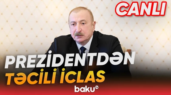 Prezident İlham Əliyev Təhlükəsizlik Şurasının iclasını keçirdi - Baku TV CANLI