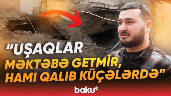Kanalizasiya kollektorunun üzərində tikilən evlər | Əhmədli sakinlərinin problemi - Baku TV