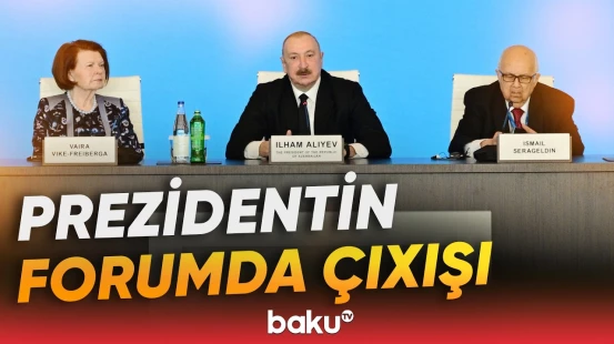 İlham Əliyevin XIII Qlobal Bakı Forumunun açılış mərasimində çıxışı - Baku TV