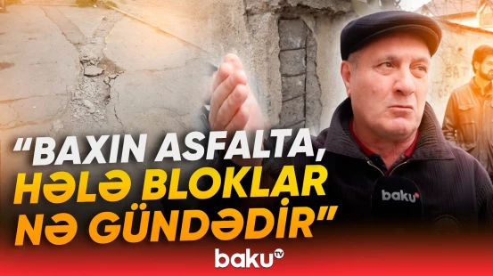 Sakinlər yaşadıqları binanın baxımsızlığından şikayətləndi - Baku TV