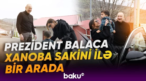 İlham Əliyevin Xanoba sakinləri ilə görüşündən görüntülər - Baku TV