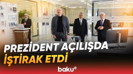 İlham Əliyev "Abşeron" Batareya Enerji Saxlanc Mərkəzinin açılışında iştirak etdi - Baku TV