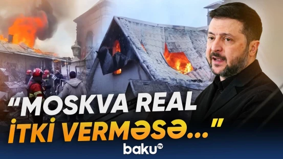 "Rusiya İran rejiminə zərbələr endirməkdə kömək edir" | Volodimir Zelenski - Baku TV