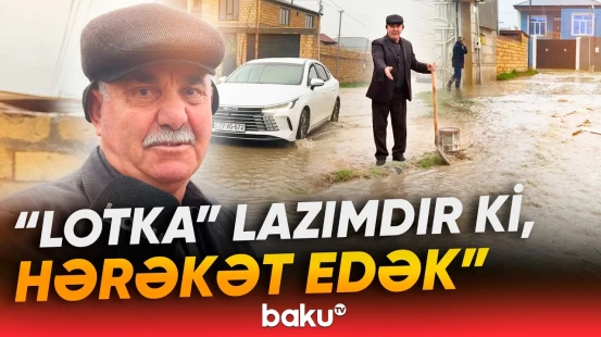 "Evdən çölə çıxa bilmirik" | Saray qəsəbəsində sakinlər əlacsız vəziyyətdə qalıb - Baku TV