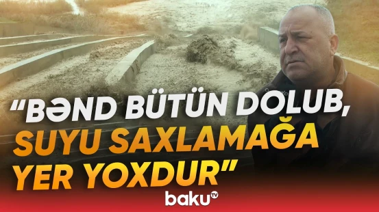 Hacıqabulda suyun səviyyəsi kritik həddə | Kanallar məcradan çıxdı - Baku TV