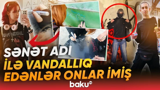 Nizami Kino Mərkəzinin divarlarına qraffiti çəkən şəxslərin kimliyi məlum oldu - Baku TV