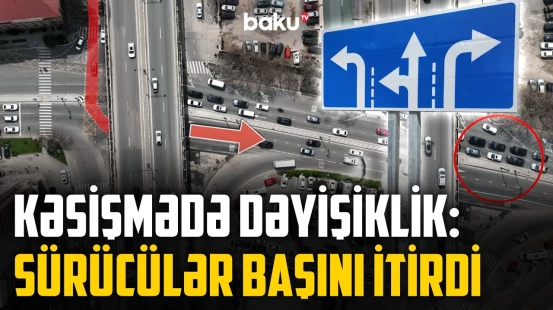 Burada sürücülər iki od arasında qalıb | Çaşdırıcı məqamların yaratdığı çətinlik - NECƏ OLMALIDIR?