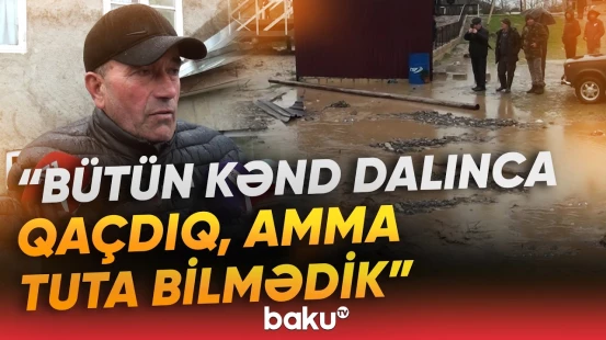 Qusarda bədbəxt hadisə | 29 yaşlı şəxsi sel apardı - Baku TV