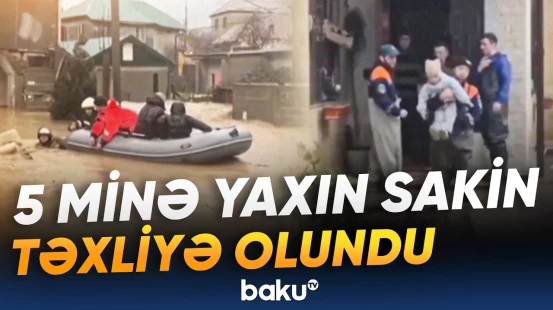 327 mindən çox insan işıqsız qaldı | Dağıstanda sel bir sıra fəsadlar törətdi - Baku TV