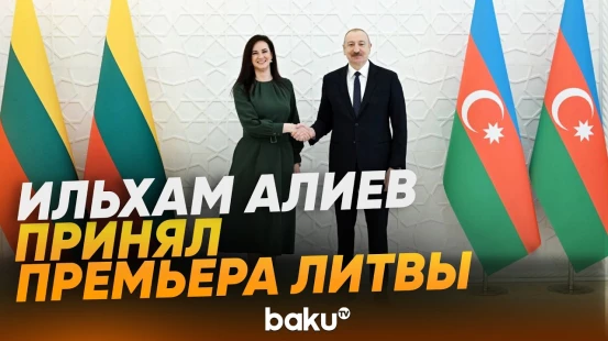 Президент Азербайджана принял премьер-министра Литвы Ингу Ругинене - Baku TV | RU