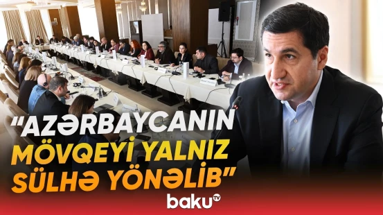 Hikmət Hacıyev “Sülh Körpüsü” təşəbbüsünün iştirakçıları ilə görüşdü - Baku TV