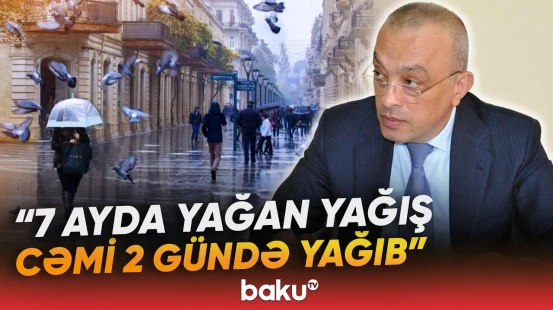 ADSEA sədri yağışın fəsadlarının aradan qaldırılması üçün görülən işlərdən danışdı - Baku TV
