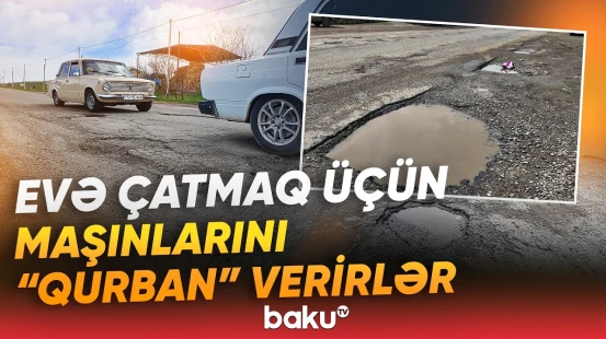 Sakinlər bu problemdən cana doyub | "Maşın buna görə düşüb qırıldı..." - Baku TV