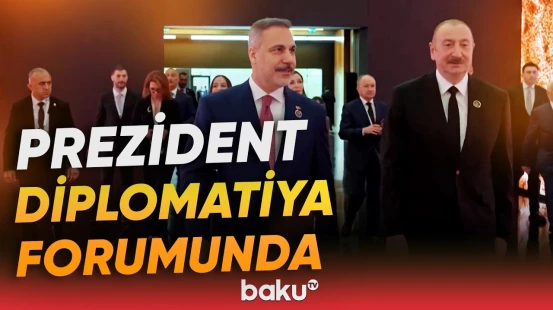 Antalyada keçirilən Diplomatiya Forumunun açılış mərasimindən görüntülər - Baku TV