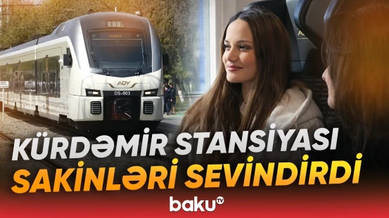 Kürdəmir dəmir yolu stansiyasının fəaliyyəti bərpa edilib - Baku TV