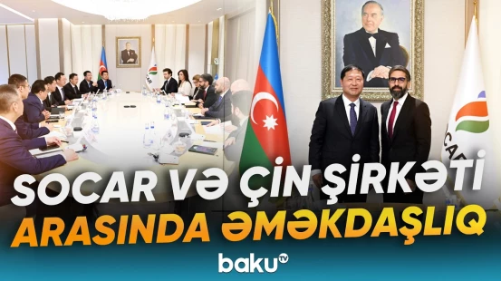 Rövşən Nəcəf Ren Vencun ilə görüşüb | Şirkətlərarası əməkdaşlıq müzakirə olunub - Baku TV