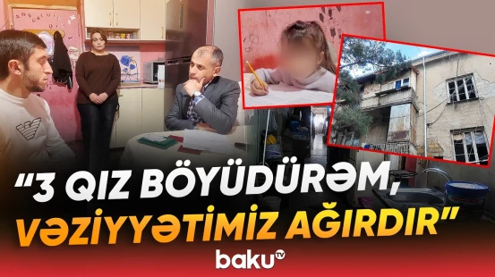 "Uşaq yatdığı yerdə dəfələrlə..." | Ailənin yaşadığı yerdə ürəkağrıdan mənzərə - Baku TV