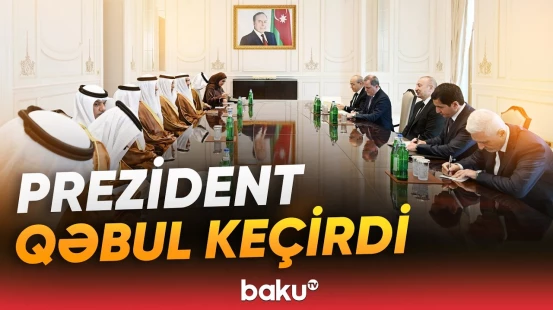 İlham Əliyev Birləşmiş Ərəb Əmirliklərinin nümayəndə heyətini qəbul etdi - Baku TV