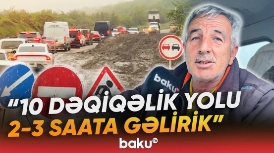Şamaxı-Ağsu dolayında dumanlı havaya görə sürücülər yollarda qaldı - Baku TV