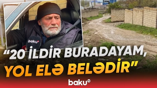 Şamaxıda minə yaxın sakini olan yaşayış massivinin yolları yararsız haldadır - Baku TV