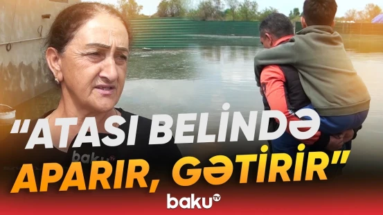 Kür çayında suyun səviyyəsinin qalxması Kürdəmirdə ciddi fəsadlar törətdi - Baku TV