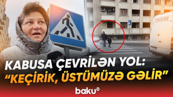 “Çox təhlükəlidir, görməyən də var” | Bu yoldan keçmək cəsarət tələb edir - Baku TV