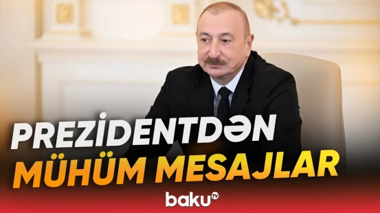 İlham Əliyevin İrəvanda keçirilən toplantıda videobağlantı formatında çıxışı - Baku TV