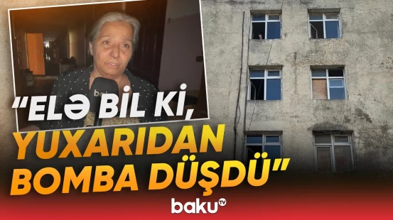 Sumqayıtda yataqxanada yanğın | Sakinlər təxliyə edildi - Baku TV