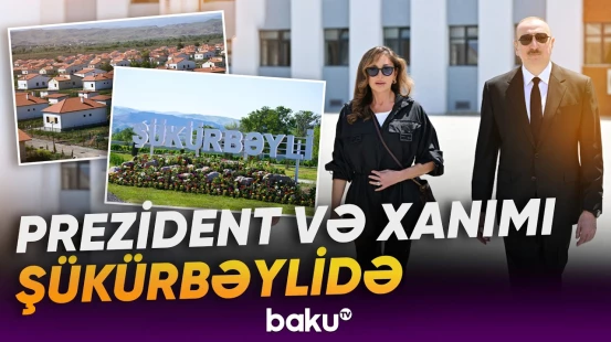 Prezident və birinci xanım Şükürbəylidə fərdi evlərdə yaradılmış şəraitlə tanış olublar - Baku TV
