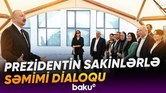 Prezident İlham Əliyev Şükürbəyli kəndinin sakinləri ilə söhbət etdi - Baku TV