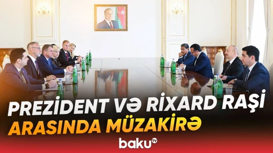 Prezident Slovakiya Milli Şurası sədrinin başçılıq etdiyi nümayəndə heyətini qəbul etdi - Baku TV