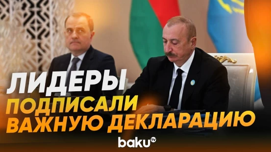 На неформальном Саммите ОТГ подписана Туркестанская  декларация - Baku TV | RU