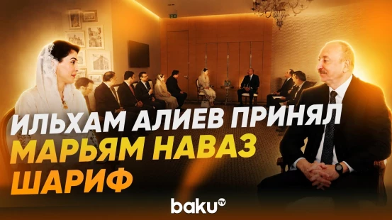 Президент принял делегацию во главе с главным министром провинции Пенджаб Пакистана - Baku TV | RU